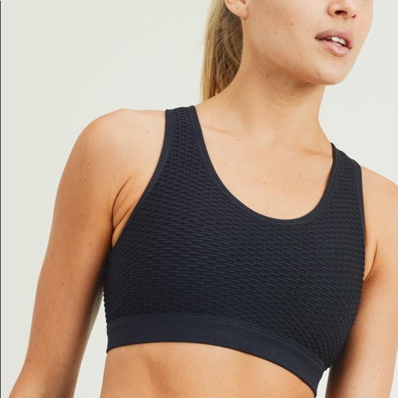 NWT💝Jacquard & Ribbed Seamless Bra & Leggings Set - Picture 2 of 8